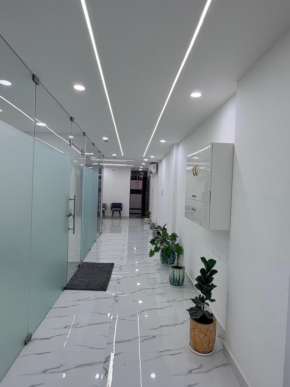 Vanya Dental Clean Modern Hallway