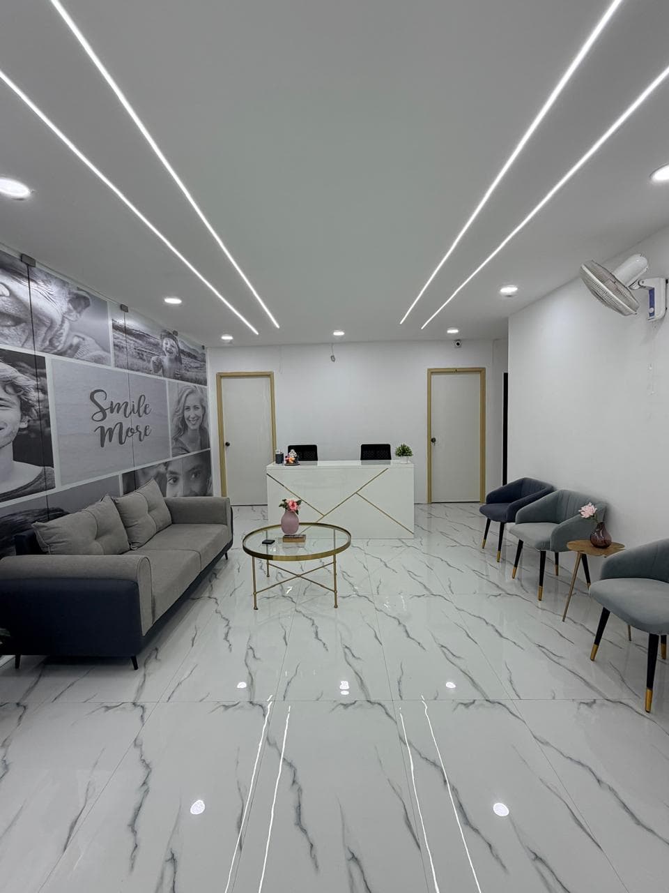 Vanya Dental Wide Reception Area View